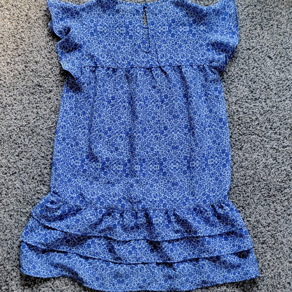 Chelsea and Violet Girls blue and white dress